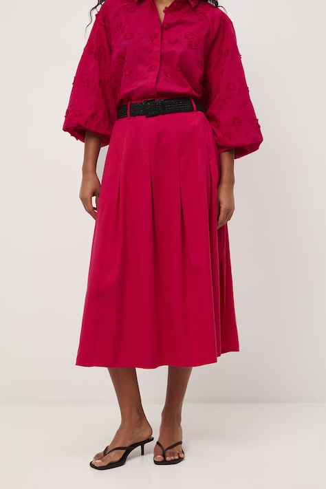 Sukně s rozparkem růžová RS26-SDD501