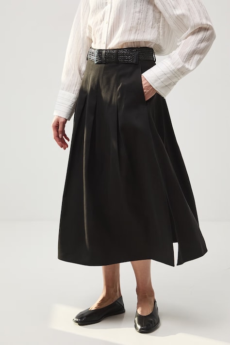 Spódnica z rozcięciami czarna RS26-SDD501