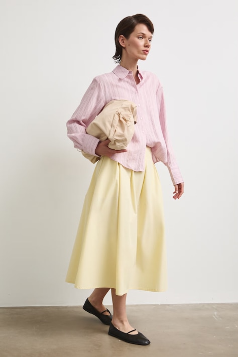 Sukňa bavlnená žltá RS26-SDD805