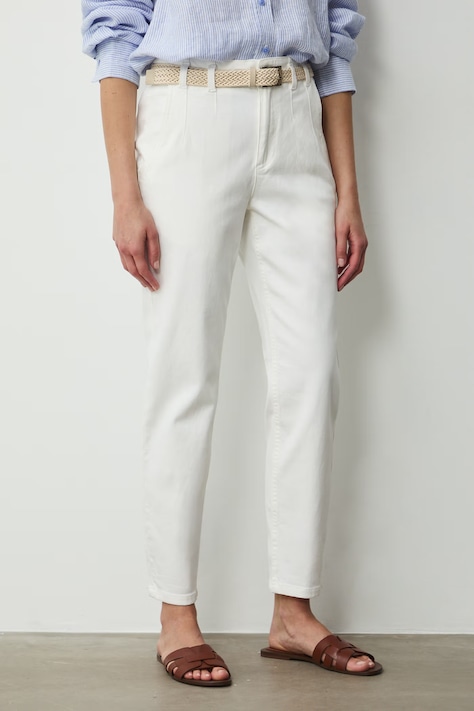 Jeansy carrot damskie białe RS26-SJD705