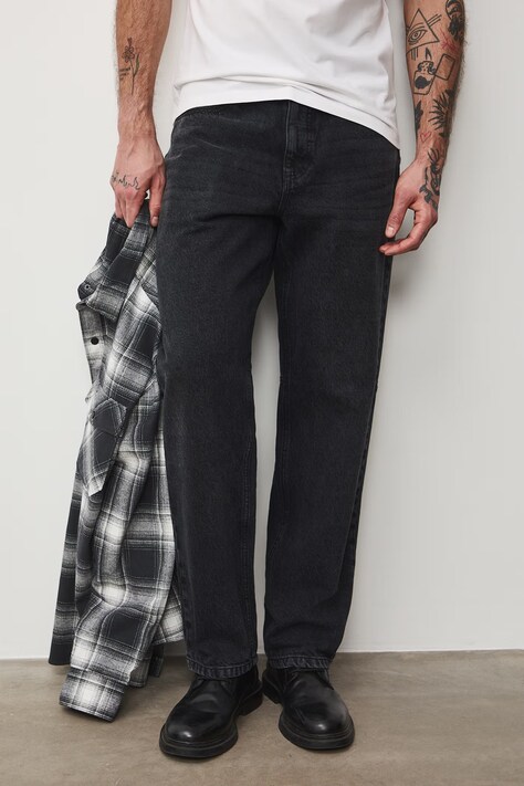 Medicine jeansy loose męskie czarne