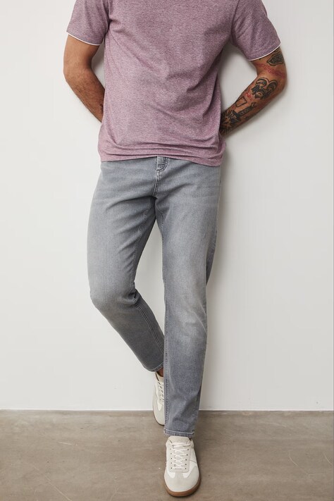 Medicine jeansy tapered męskie szare