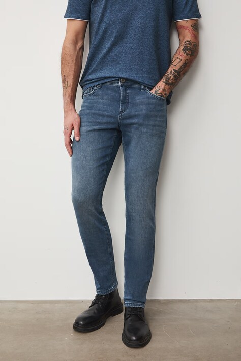 Medicine jeansy slim fit męskie niebieskie