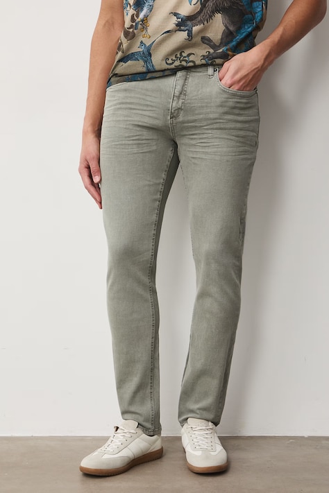 Medicine jeansy slim fit męskie zielone