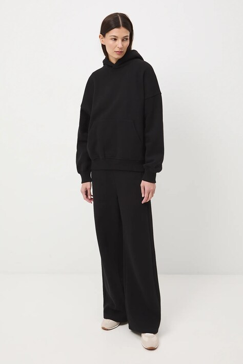 Medicine spodnie dresowe damskie kolor czarny gładkie
