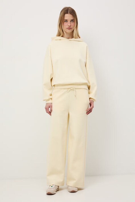 Medicine spodnie dresowe damskie żółte regular waist
