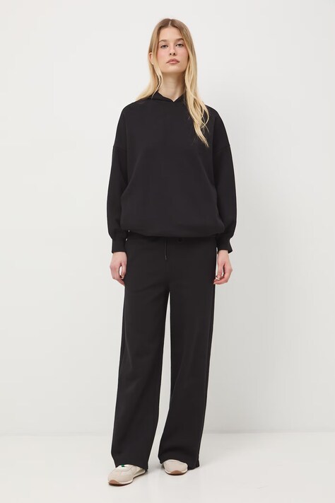 Medicine spodnie dresowe damskie czarne regular waist