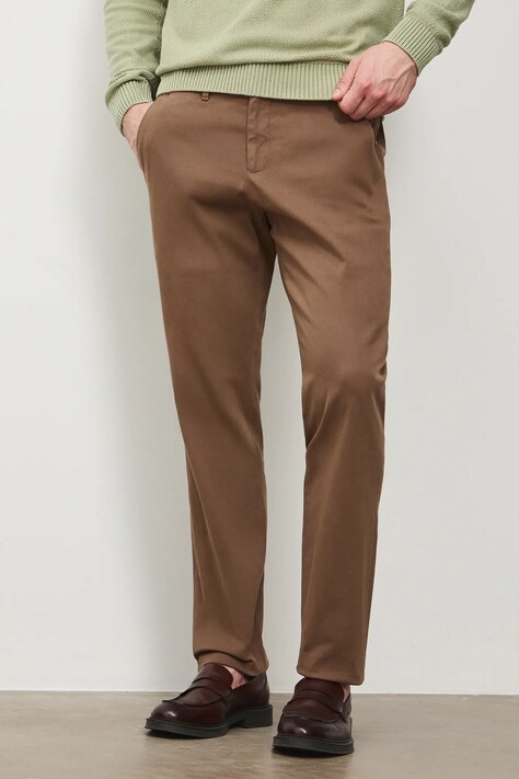 Medicine spodnie męskie kolor brązowy
