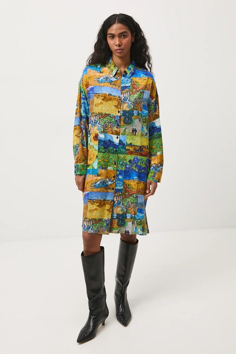 Haljina Medicine boja: višebojna, midi, ravna