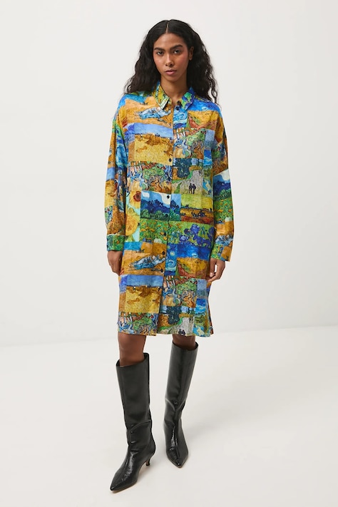 Haljina Medicine boja: višebojna, midi, ravna