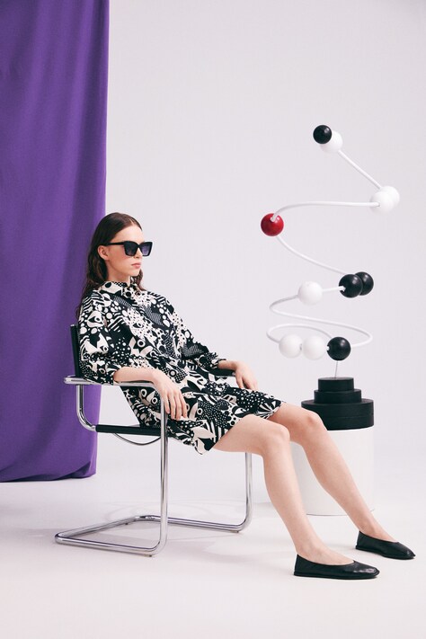 Sukienka koszulowa by Joanna Gniady, Grafika Polska multicolor RS26-SUD450