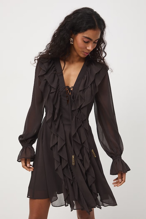 Šaty hnedé RS26-SUD501