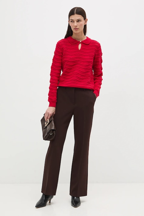 Medicine maglione in cotone donna colore rosso