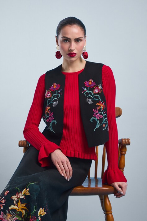 Pulover Medicine ženski, rdeča barva