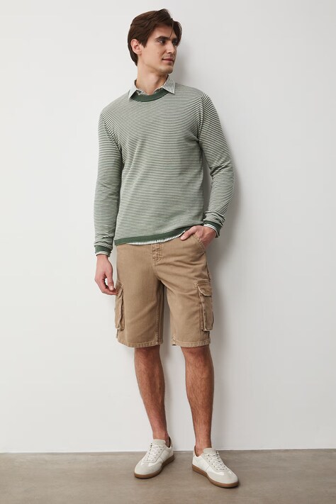 Medicine sweter męski bawełniany zielony