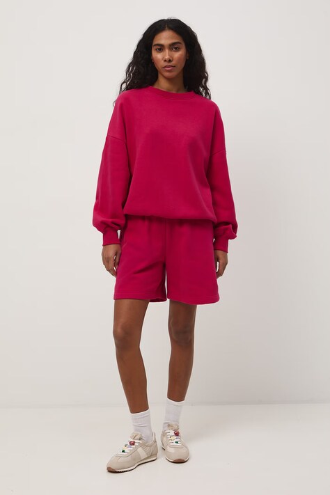 Medicine szorty dresowe damskie różowe regular waist