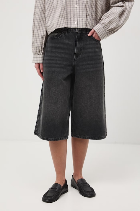 Szorty damskie jeansowe czarne RS26-SZD703