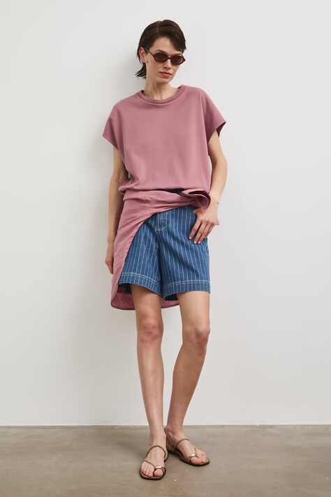 Medicine szorty damskie jeansowe niebieskie regular waist