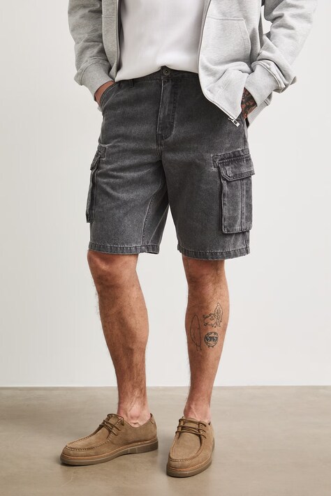 Medicine szorty cargo męskie bawełniane szare