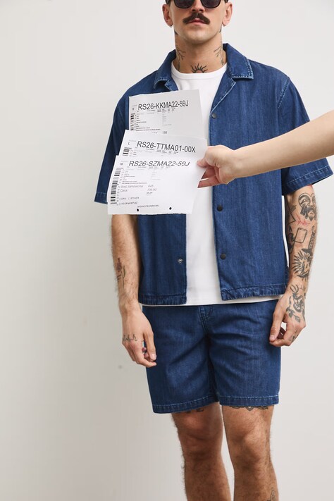 Medicine szorty męskie jeansowe granatowe
