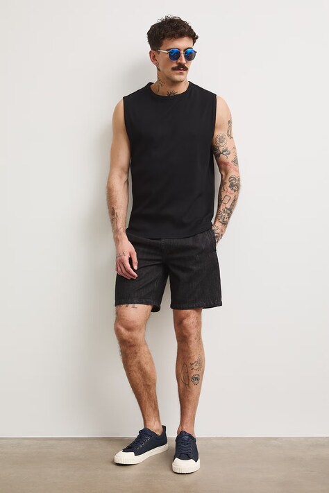 Medicine szorty męskie jeansowe czarne
