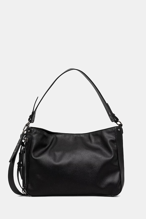 Torebka damska ze skóry ekologicznej kolor czarny RS26-TOD502