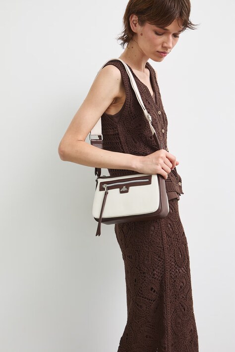 Torebka crossbody damska beżowa RS26-TOD712