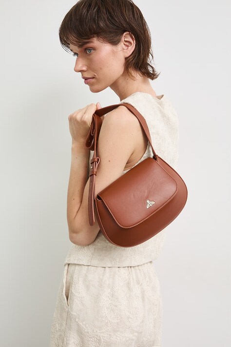 Medicine crossbody torba za žene od imitacije kože smeđa