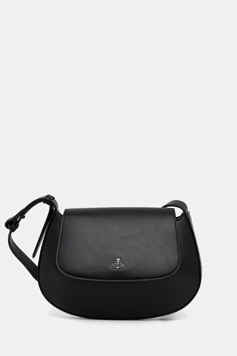 Medicine torebka crossbody damska z imitacji skóry czarna