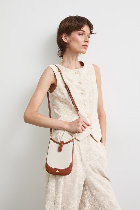 Torebka crossbody damska brązowa RS26-TOD809