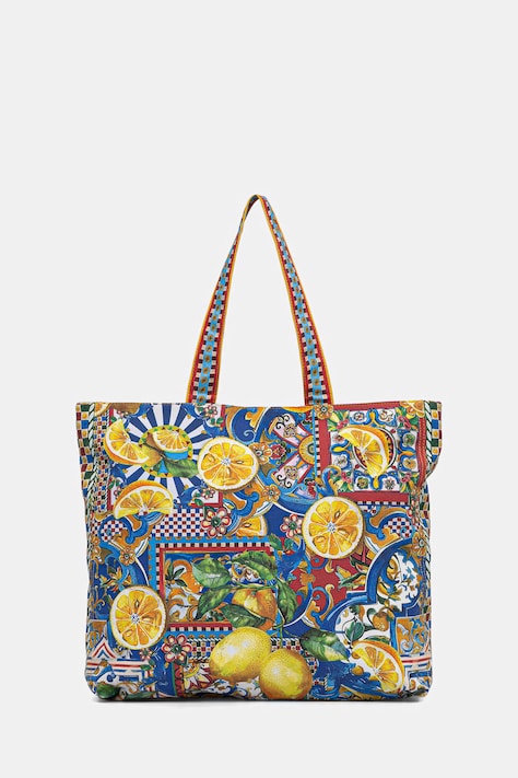 Torebka shopper damska bawełniana multicolor RS26-TOD812