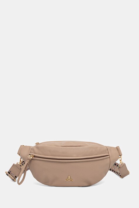 Medicine nerka damska z imitacji skóry beżowa