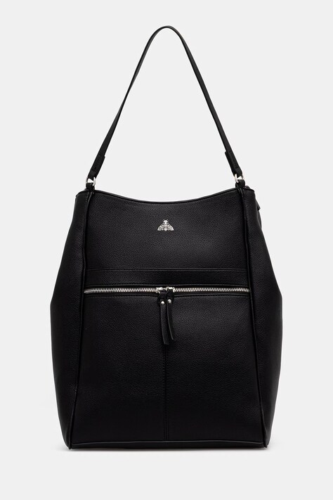 Medicine plecak damski z imitacji skóry czarny