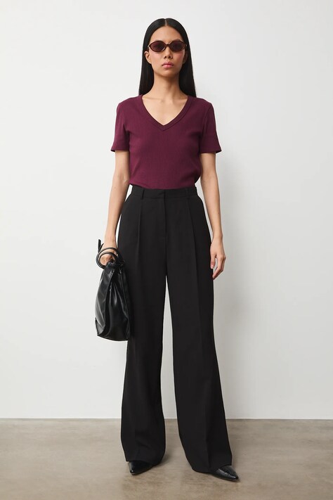 Medicine t-shirt damski kolor bordowy