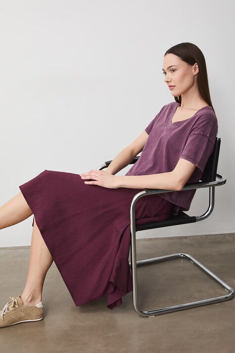 Medicine t-shirt oversize damski bawełniany fioletowy