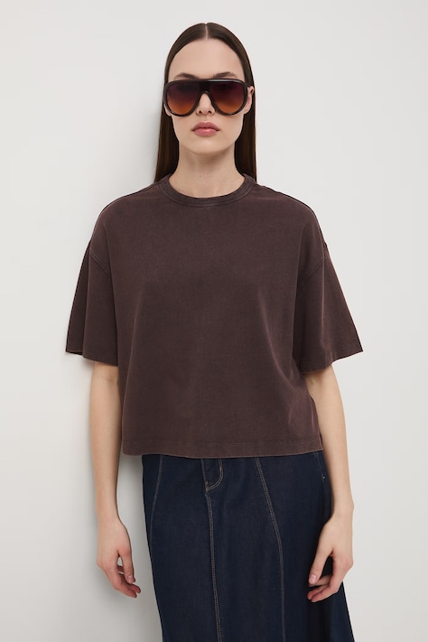 Medicine t-shirt γυναικείο βαμβακερό καφέ