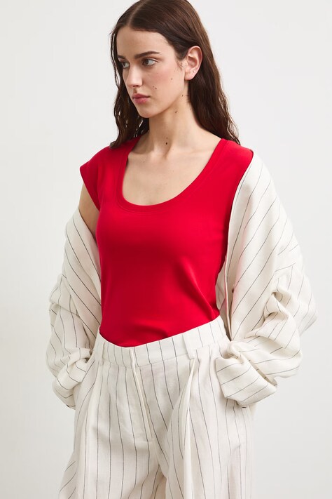 Medicine t-shirt damski z modalem czerwony