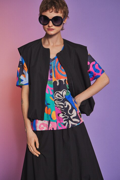 Medicine t-shirt bawełniany damski kolor multicolor