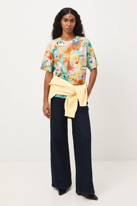 Bavlněné tričko dámské ze speciální kolekce Eviva L'arte více barev RS26-TSD259