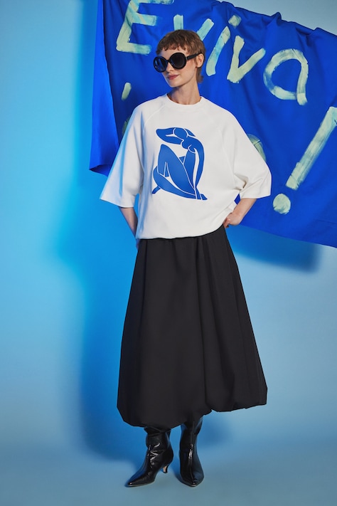 T-shirt bawełniany damski z kolekcji Eviva L'arte kolor beżowy RS26-TSD263