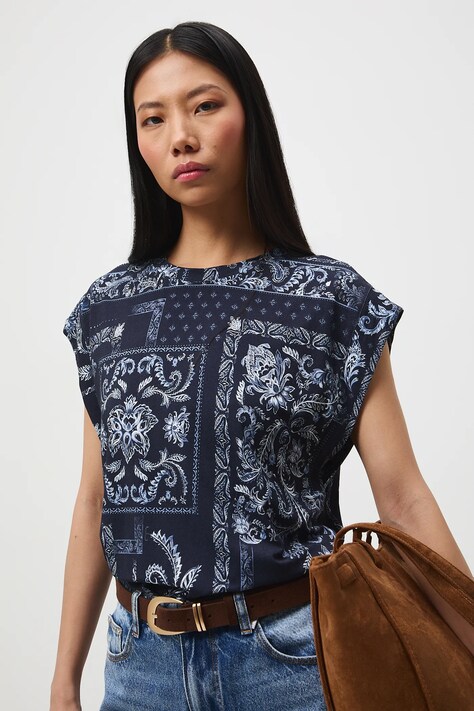 Medicine t-shirt damski kolor granatowy