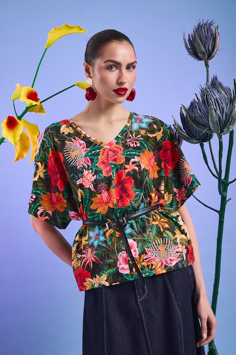 Medicine t-shirt bawełniany damski kolor multicolor