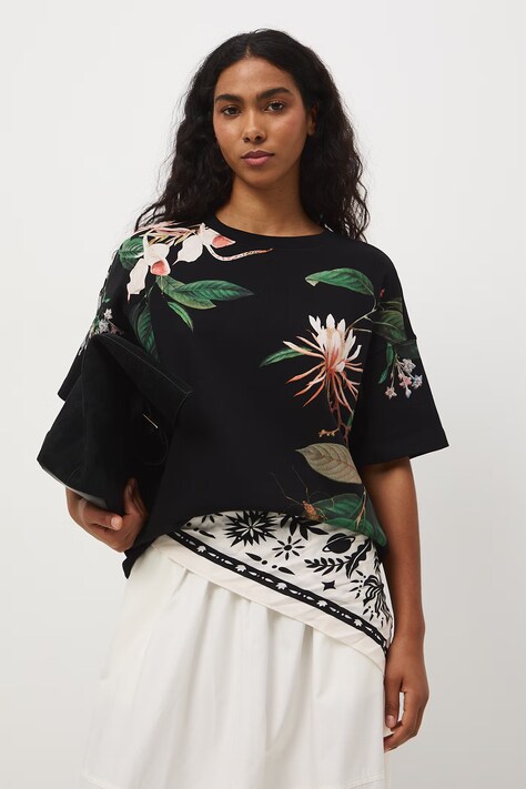 Medicine t-shirt oversize damski bawełniany czarny