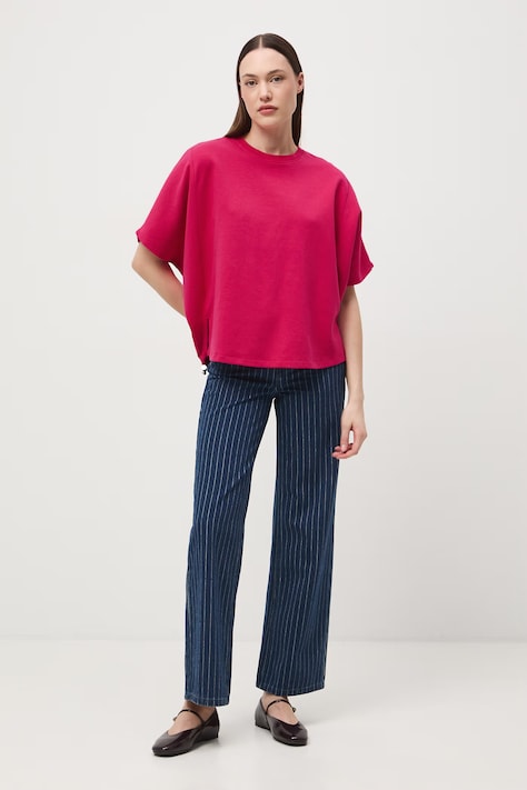 T-shirt damski różowy RS26-TSD603