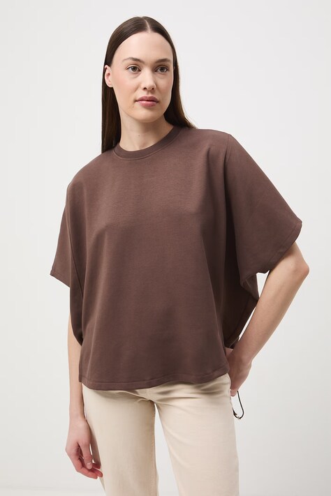 Medicine t-shirt damski brązowy