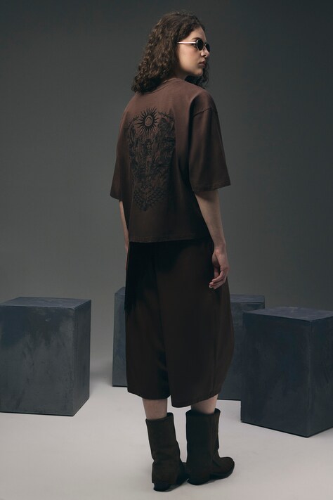 Medicine t-shirt γυναικείο βαμβακερό καφέ