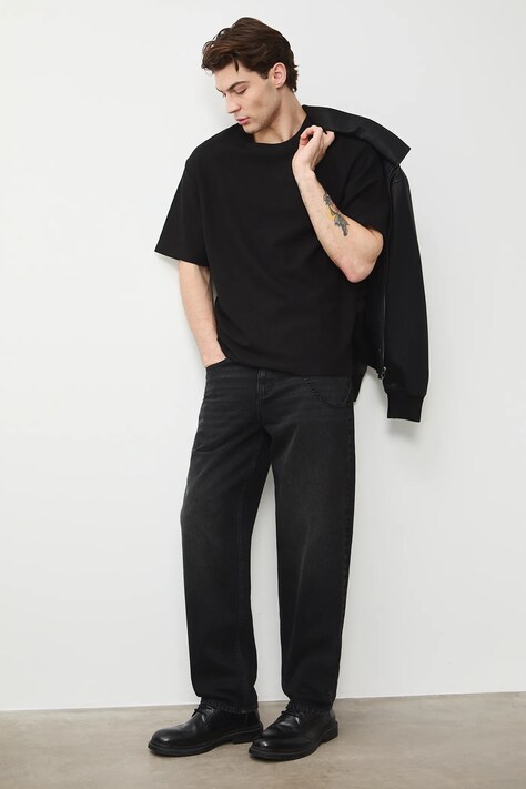 Medicine t-shirt męski kolor czarny gładki