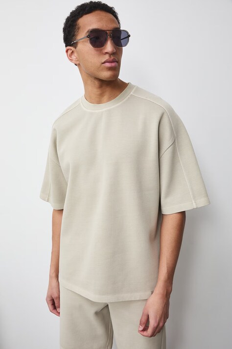 Medicine T-shirt męski bawełniany beżowy