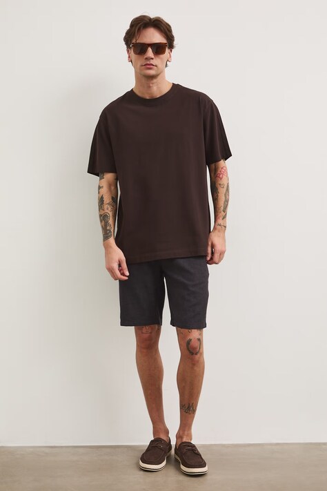 Medicine T-shirt męski bawełniany brązowy