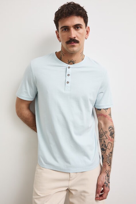 Medicine polo męskie bawełniane niebieskie
